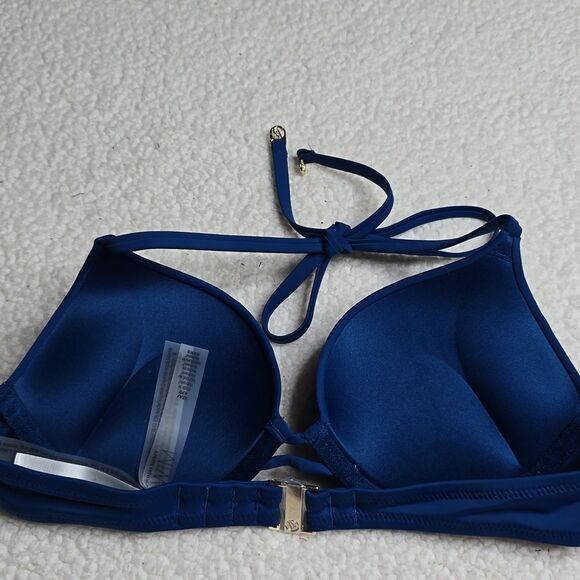 1009 NWT VS Essential Bombshell Add-2-Cups Diamanté Push-Up Bikini Top 32A - Picture 3 of 6